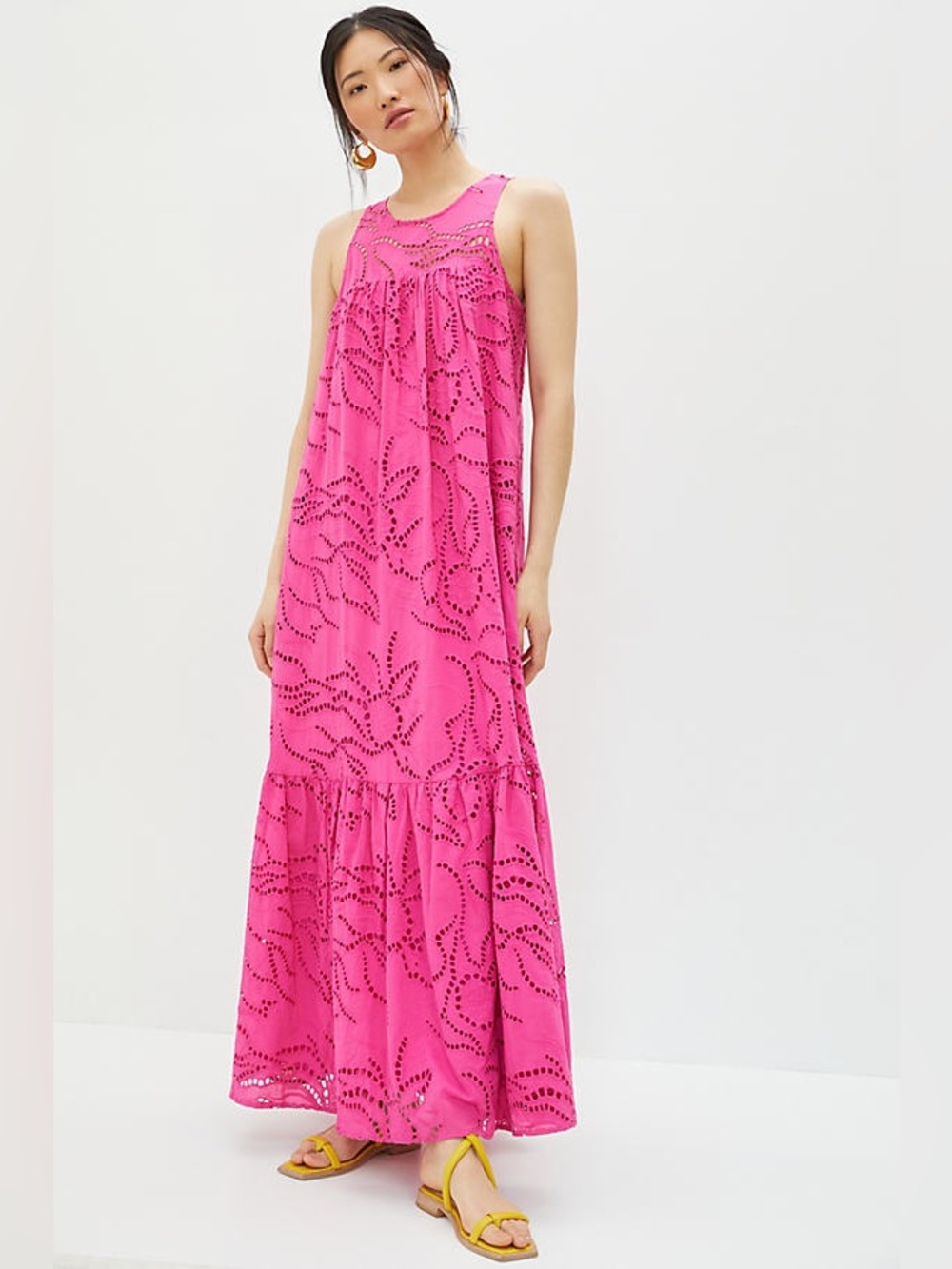 ANTHROPOLOGIE Belrose Eyelet Maxi Dress